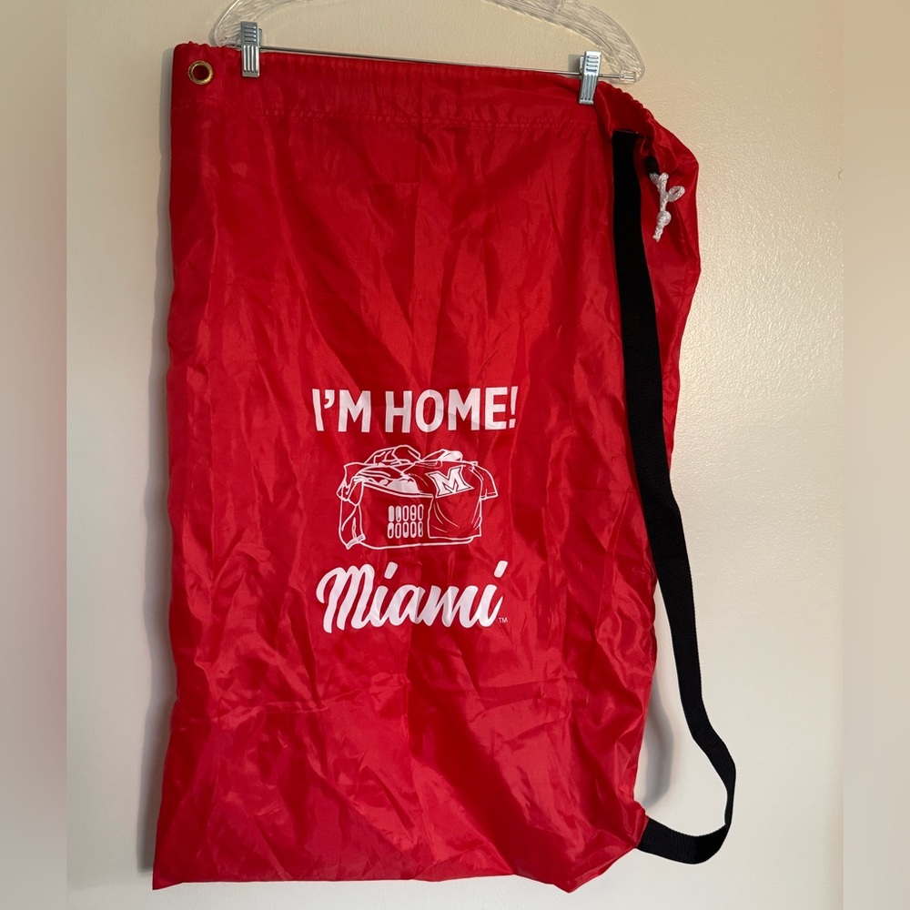 Miami University Red Hawks of Ohio - I'm Home College Laundry Bag - New